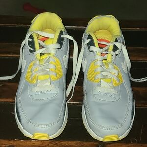 Nike Air Kids Sneakers in Gray and Yellow